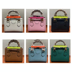 Versatile Cowhide Shoulder Bag for All Occasions - Cherry Blossom Pink