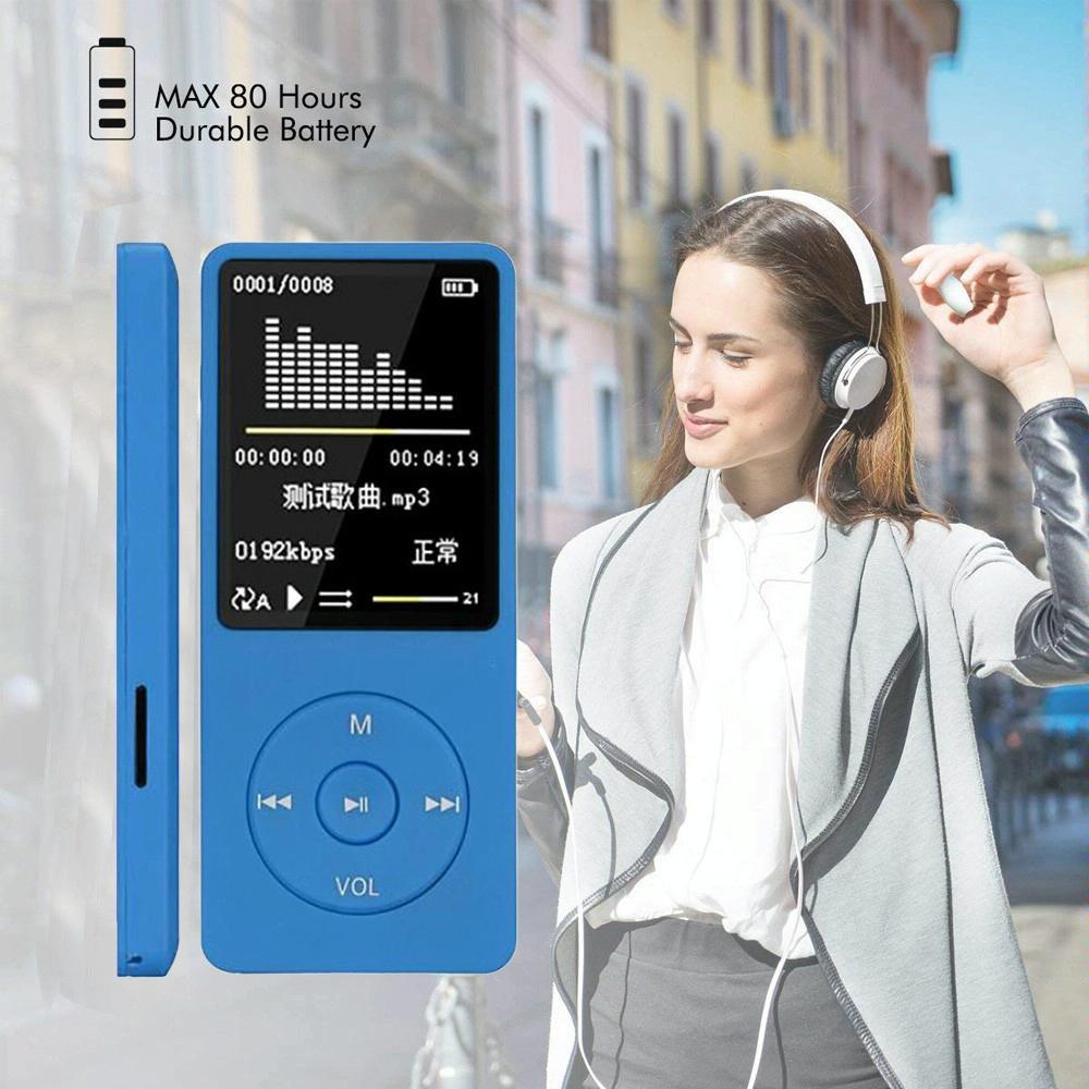 8Gb Portable Lcd Fm Radio Mp3 Mp4 Player - White 8Gb