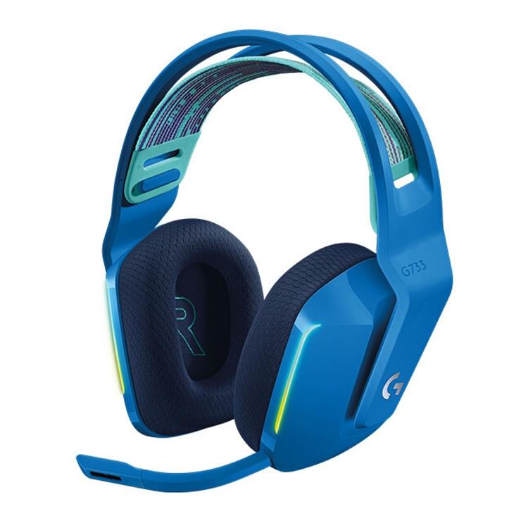 Wireless Rgb Gaming Headset With Light Speed - Black