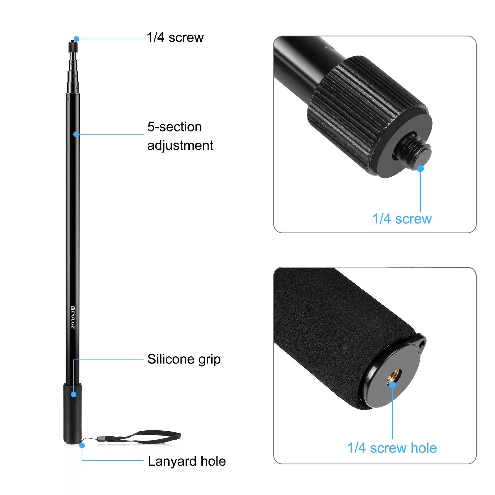 3m Metal Selfie Stick for Insta360 one Rs X2-x4