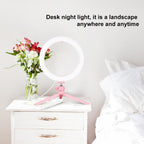 10.2 Led Ring Light with Tripod and Phone Clamp - 3 Modes Dual Colour Temperature Dimmable - Black