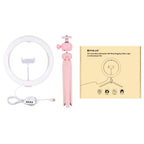 10.2 Led Ring Light with Tripod and Phone Clamp - 3 Modes Dual Colour Temperature Dimmable - Black