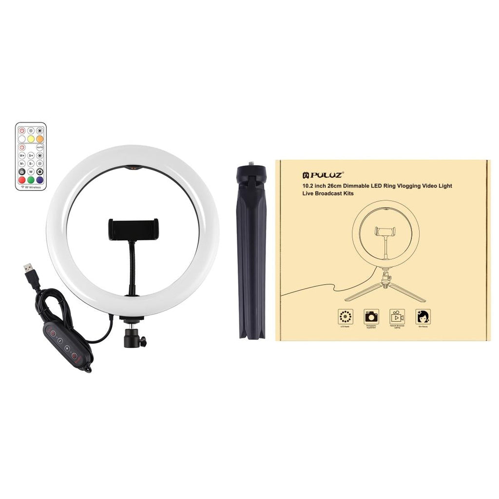 10.2 Marquee Led Beauty Light with Tripod and Remote - Dual-colour Ring Light for Vlogging and Photography