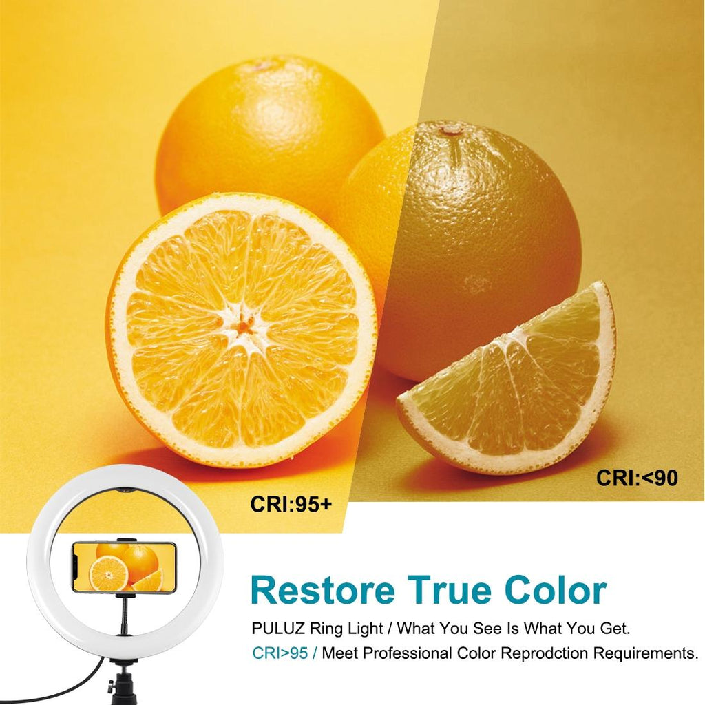 10.2 Marquee Led Beauty Light with Tripod and Remote - Dual-colour Ring Light for Vlogging and Photography