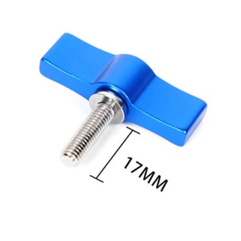 10pcs T-shaped Multi-directional Screw with M6 Aluminum Alloy Handle - Blue