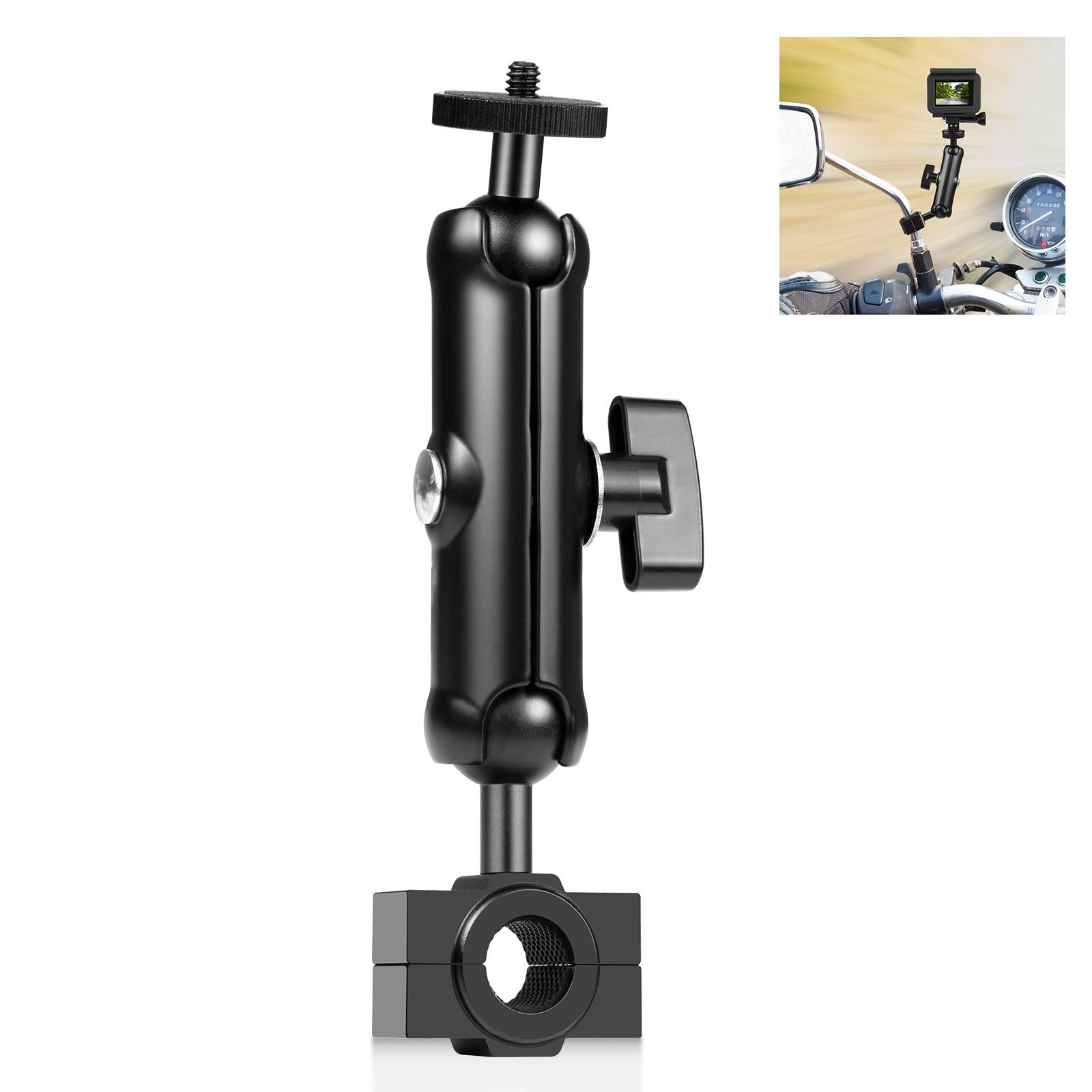 Universal Rearview Mirror Mount for Action Cameras 16.5 x 5.5cm / 6.5 x 2.0 Inch