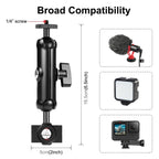 Universal Rearview Mirror Mount for Action Cameras 16.5 x 5.5cm / 6.5 x 2.0 Inch