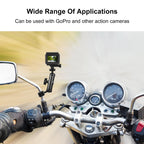 Universal Rearview Mirror Mount for Action Cameras 16.5 x 5.5cm / 6.5 x 2.0 Inch