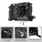 Metal Camera Cage Stabilizer For Sony A6700 - Black