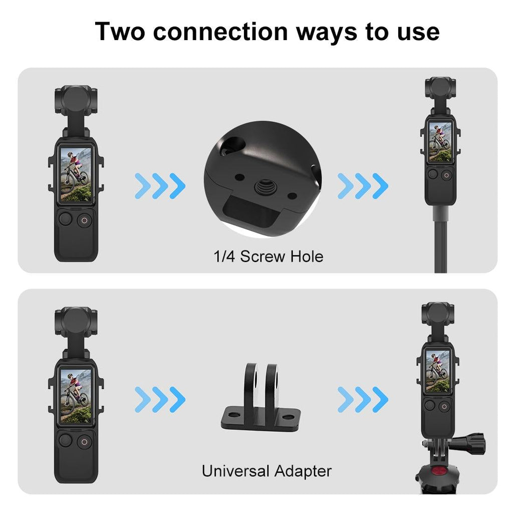 Dual Cold Shoe Adapter Bracket for Dji Pocket 3 Cage