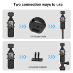 Dual Cold Shoe Adapter Bracket for Dji Pocket 3 Cage
