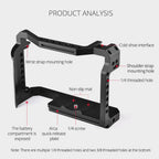 Video Camera Cage Stabilizer With Handle for Canon R5 / R6