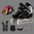 Adjustable Children's Roller Skates Set - Black Size s