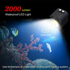60m Waterproof Led Diving Light for Gopro Hero 12 - Perfect for Underwater Photography