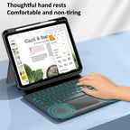 Universal Rotatable Magnetic Keyboard Case For Ipad 10.5 / 10.2 - Suspended Slide Rail Protection - White - For Ipad 12.9 Inch