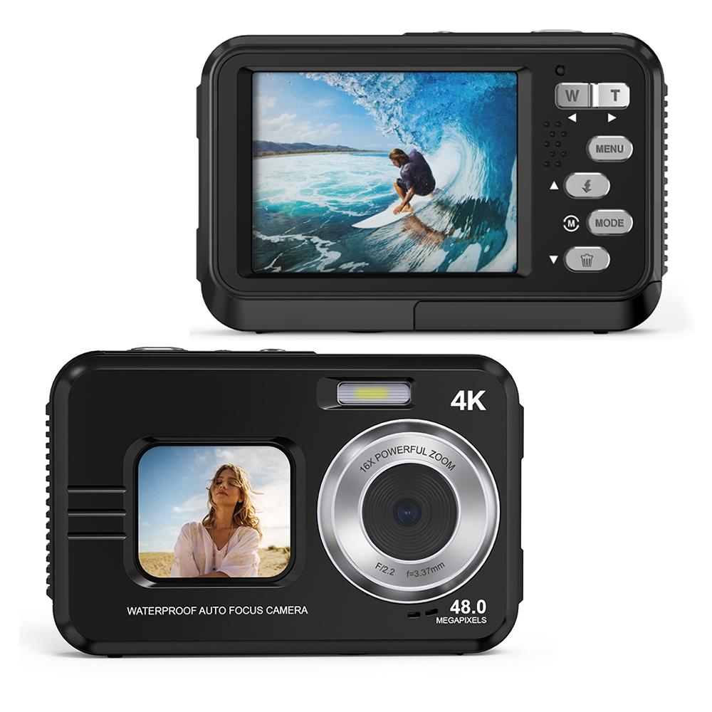 Waterproof 48mp Dual Screen Outdoor Camera - Wdc901 - Yellow