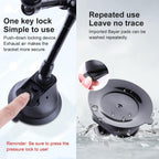 Dual-leg Suction Cup Arm Phone Clamp Mount with Connecting Rod