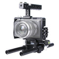 Camera Cage Stabilizer With Handle - Black For Sony A6000 / A6300 / A6400 / A6500
