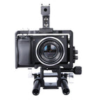 Camera Cage Stabilizer With Handle - Black For Sony A6000 / A6300 / A6400 / A6500