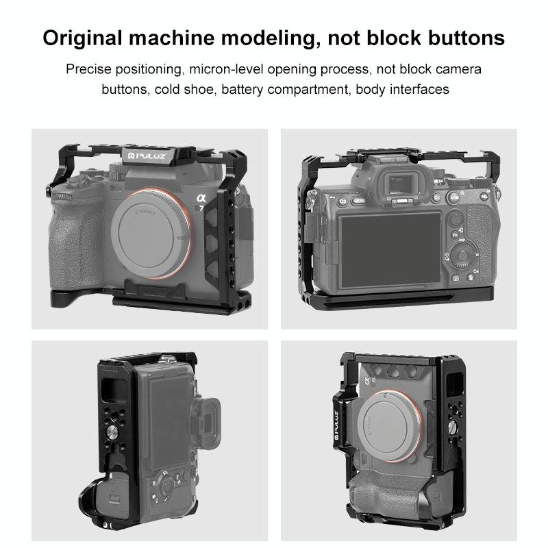Camera Cage Stabilizer Rig - Metal Black for Sony A7