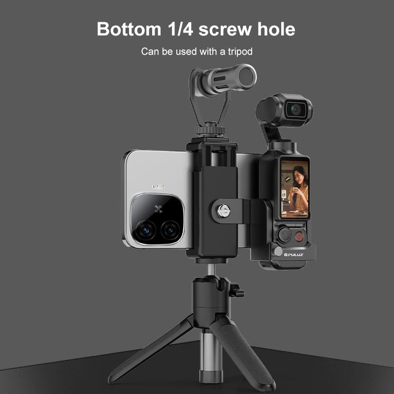 3 In 1 Protective Frame For Dji Osmo Pocket Phone Clamp Adapter Black