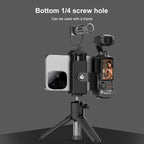 3 In 1 Protective Frame For Dji Osmo Pocket Phone Clamp Adapter Black