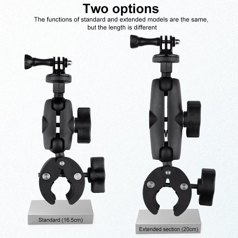 Adjustable 360 Degree Bike Handlebar Mount for Action Cameras