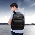 Waterproof Anti-Theft Usb Shoulder Bag - Large Capacity - 28X19X42Cm - Black