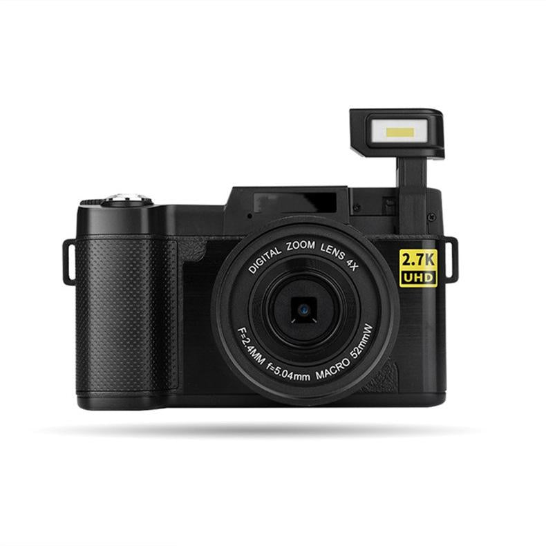3.0 Flip Screen Vlog Camera with 4x Zoom - Black