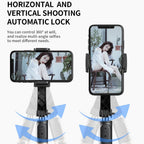 Bluetooth Gimbal Stabilizer with Remote and Tripod - Black