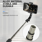 Bluetooth Gimbal Stabilizer with Remote and Tripod - Black