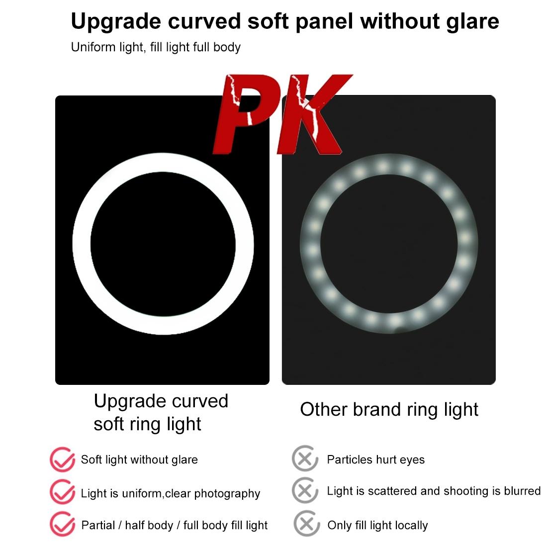 10.2 Dual Phone Tripod with Usb Ring Light & Remote