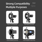 Universal S-Type Flash Bracket For Bowens Mount - Black