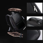 Business Waterproof Anti-Theft Double Shoulder Bag With Usb Port - 27X16.5X40Cm Black