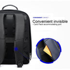 Business Waterproof Anti-Theft Double Shoulder Bag With Usb Port - 27X16.5X40Cm Black