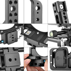 Video Camera Cage Stabilizer With Handle And Rail Rod For Nikon Z6 / Z7