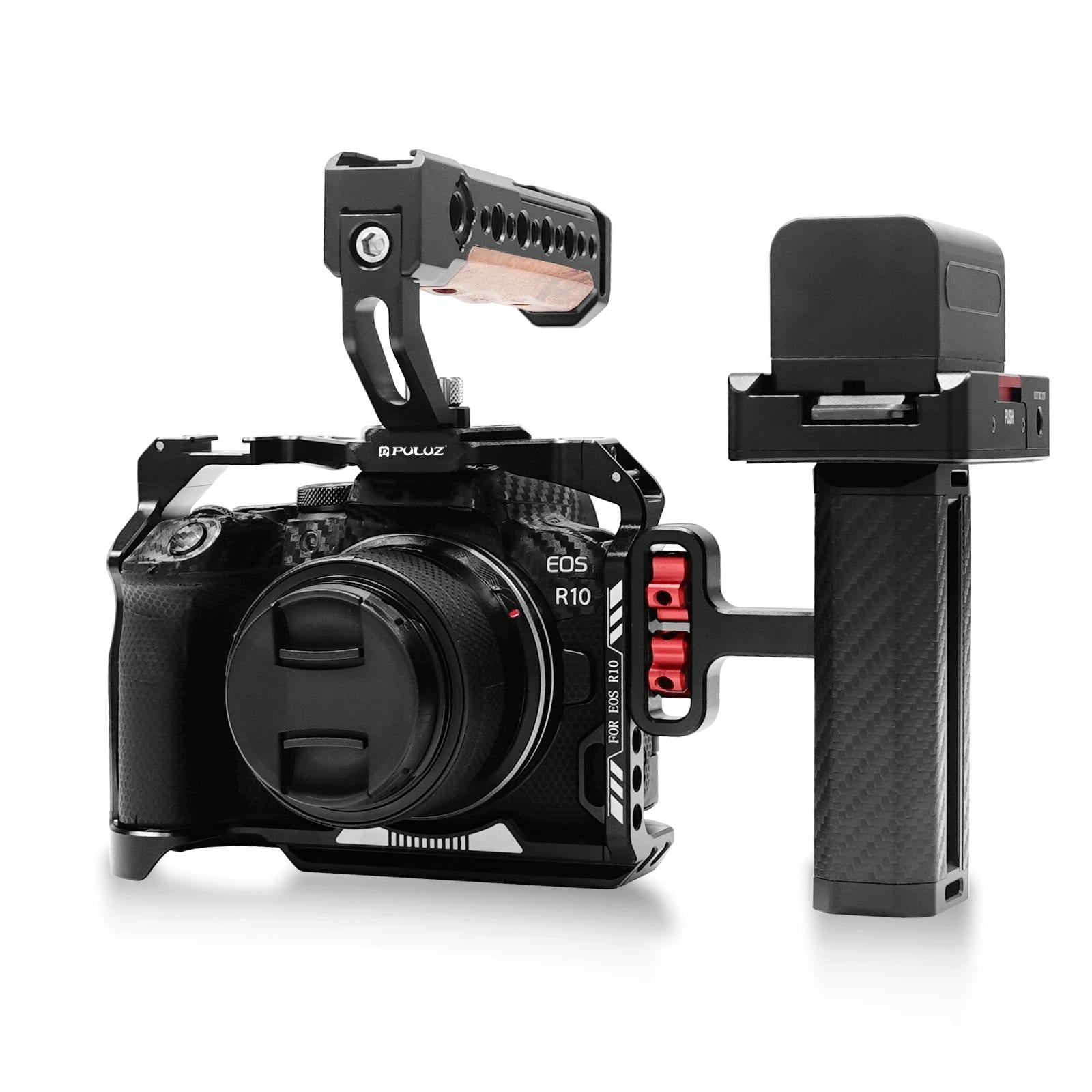 Metal Camera Cage For Canon Eos R10 Stabilizer Rig - Black
