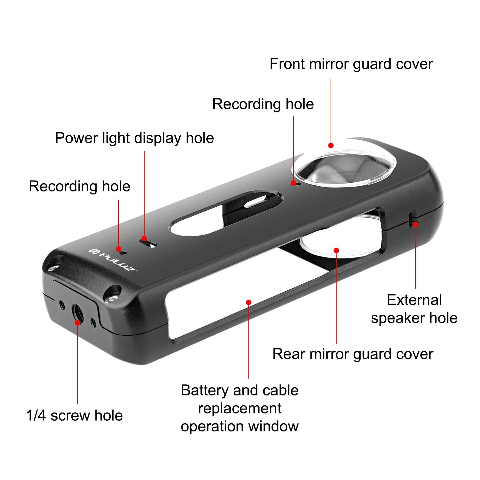 Metal Protective Cage for Insta360 X3 with Lens Protector