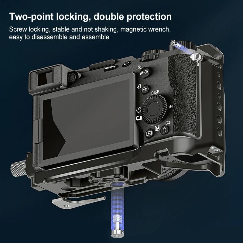 Metal Camera Cage Stabilizer - Black for Sony A7Cm2 / 7C Ii / 7Cr