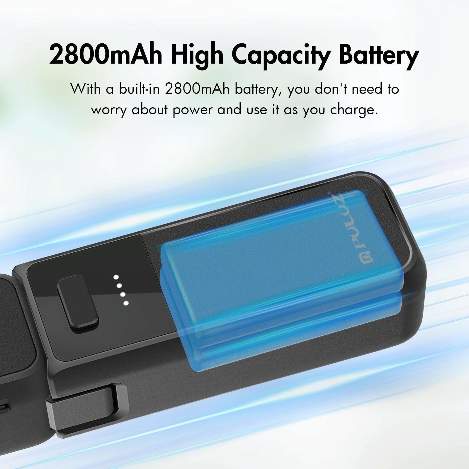 Battery Grip For Dji Osmo Pocket 2800Mah Black