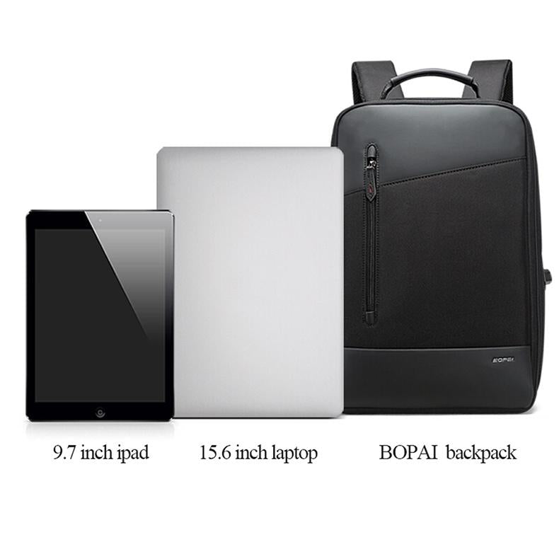 Large Capacity Anti-Theft Waterproof Shoulder Bag With Usb Port - Black 30.5X13X45Cm