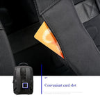Large Capacity Anti-Theft Waterproof Shoulder Bag With Usb Port - Black 30.5X13X45Cm