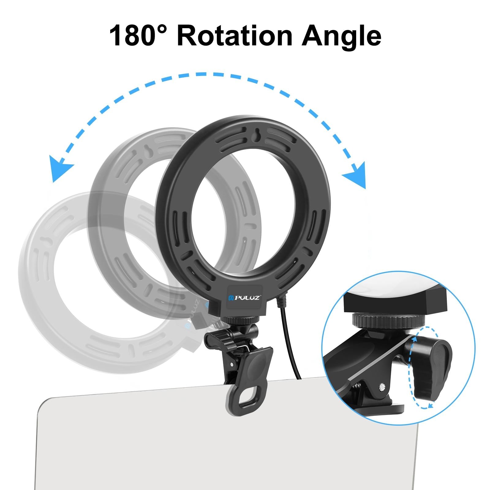 Usb Ring Selfie Light with Dual Colour Temperature and 3 Modes - 4.7 Inch