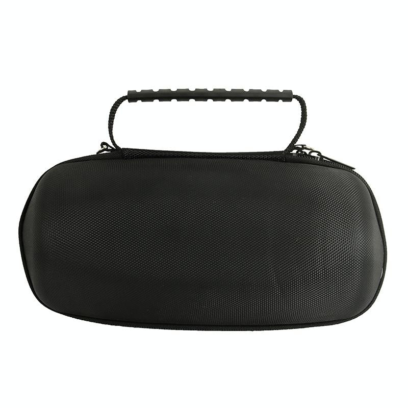 Portable Bluetooth Speaker Storage Box with Strap & Carabiner for Jbl Charge 5 - Black