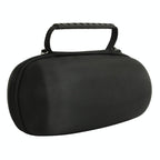 Portable Bluetooth Speaker Storage Box with Strap & Carabiner for Jbl Charge 5 - Black