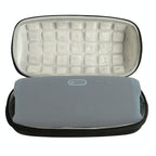 Portable Bluetooth Speaker Storage Box with Strap & Carabiner for Jbl Charge 5 - Black