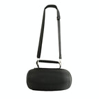 Portable Bluetooth Speaker Storage Box with Strap & Carabiner for Jbl Charge 5 - Black