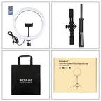 11.8 Rgbw Led Ring Light Kit with Mount Dual Phone Brackets and Remote Control