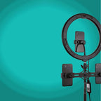 11.8 Rgbw Led Ring Light Kit with Mount Dual Phone Brackets and Remote Control
