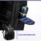 Waterproof Anti-Theft Outdoor Shoulder Bag With Usb Port - Large Capacity - Black